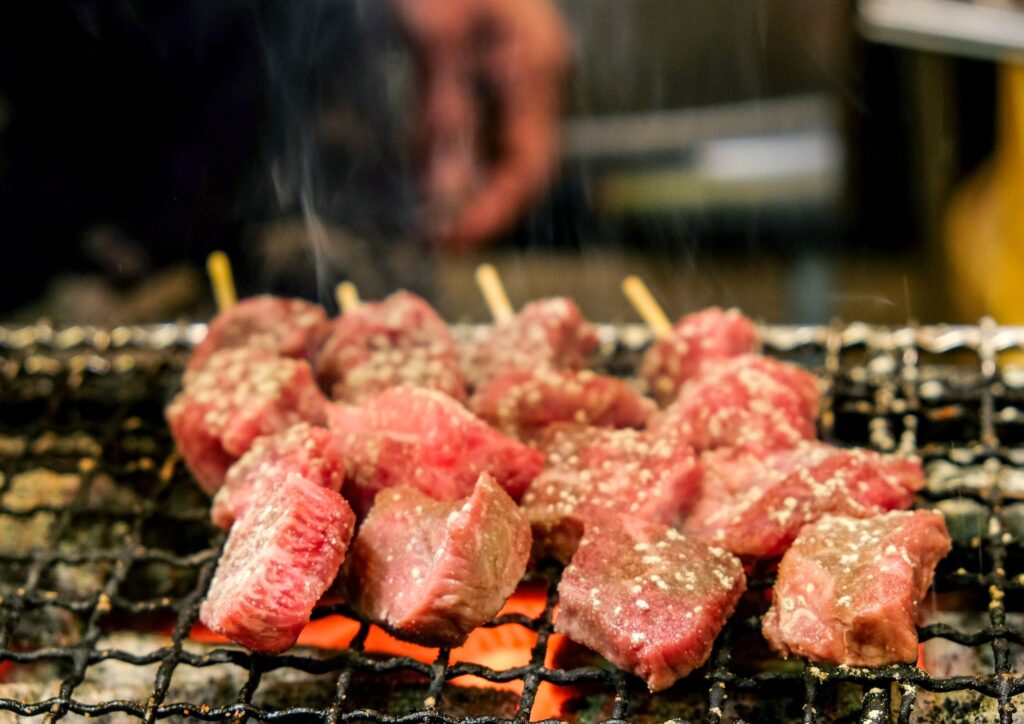 錦市場牛肉串